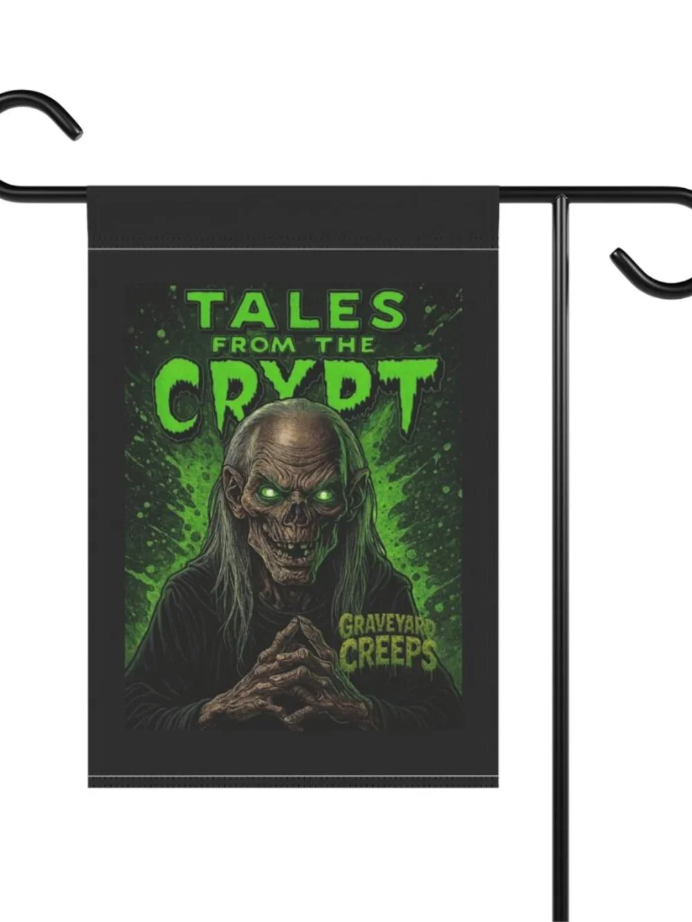 Tales from the Crypt Graveyard Creeps Halloween Garden Flag